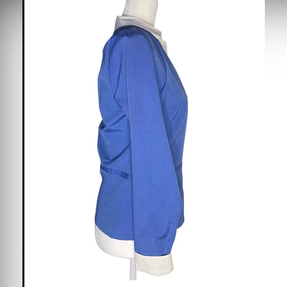 Vintage Ann Taylor Wrap Top 100% Cotton 4 - Picture 6 of 7